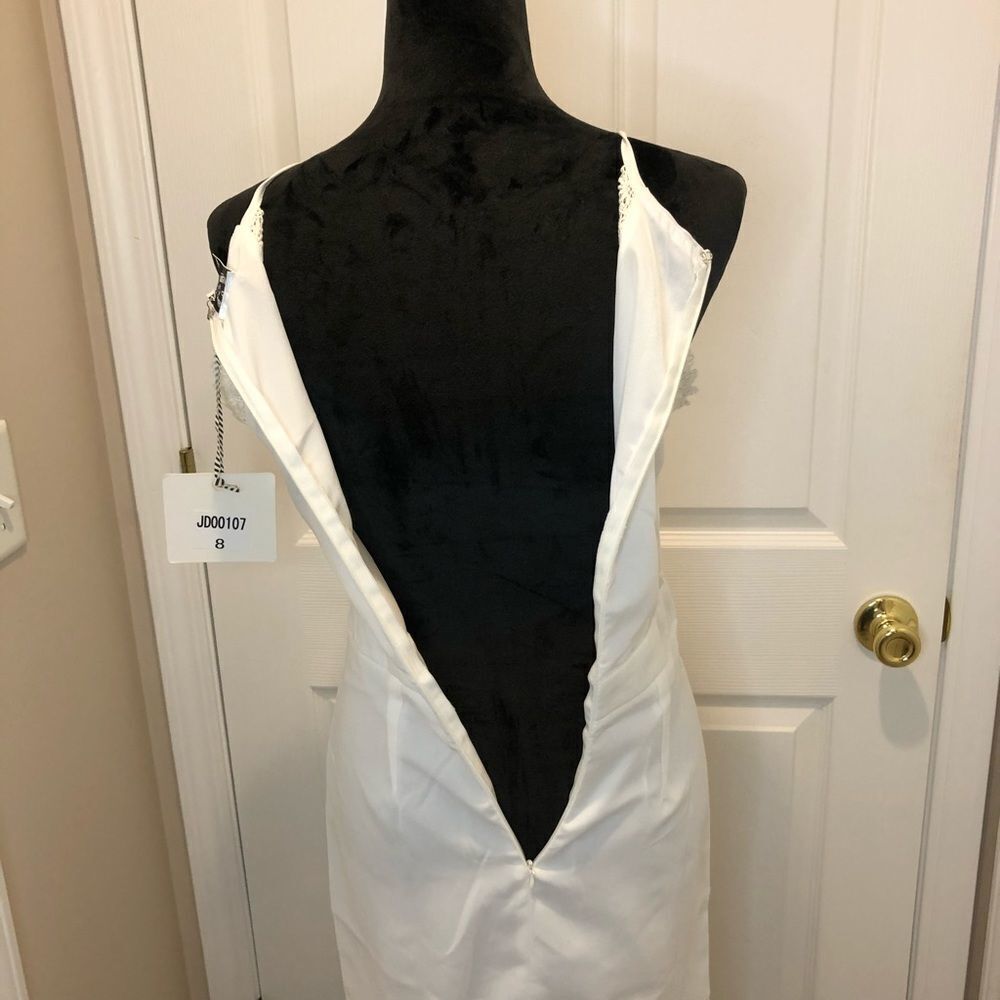 NWT Angel Biba white eyelet spaghetti strap dress - Picture 9 of 16